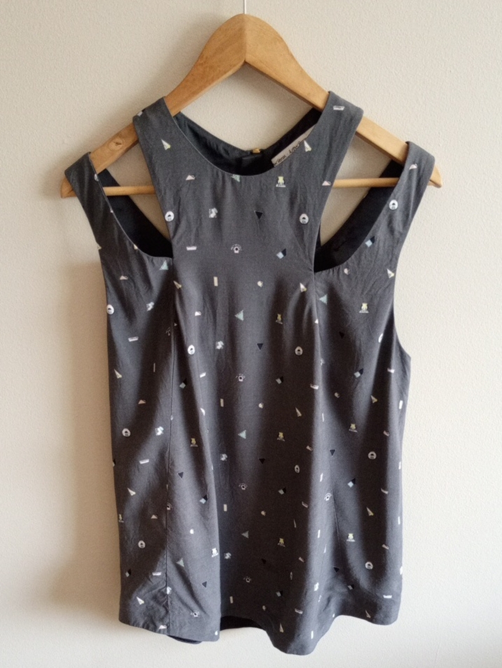 & Other Stories Geometric Print Blouse Size 12 Anthropologie